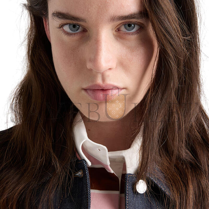 PRADA LONG-SLEEVED BAYADERE PRINT LISLE COTTON T-SHIRT 39661